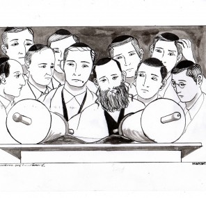 לונדוני מחויט, מאבטח ובנאי נפגשו בבית כנסת